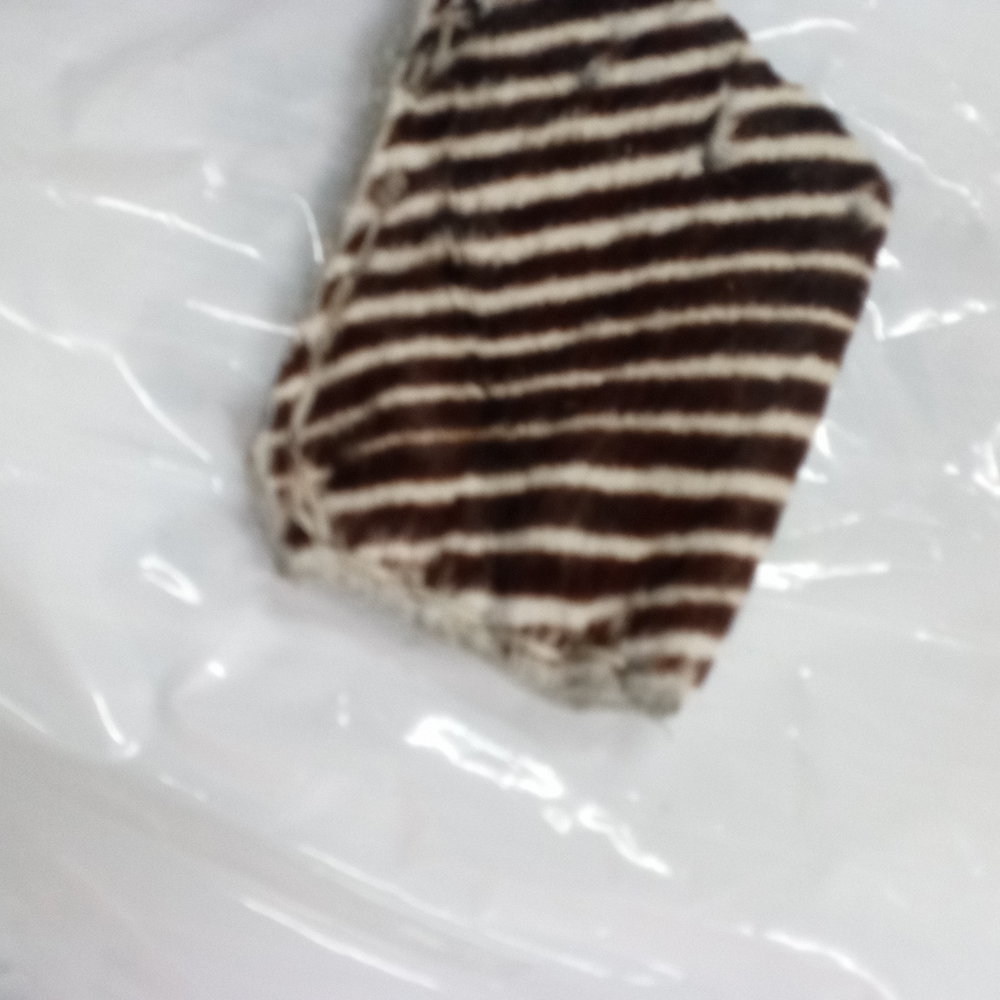 Striped Brown and White Men's Wallet